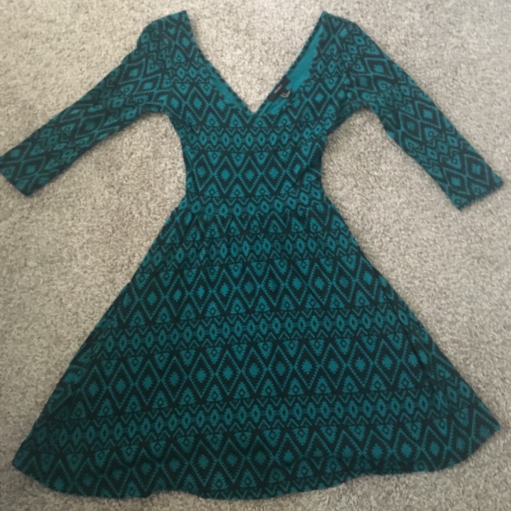 Forever 21 Tribal Open Back Dress
